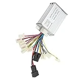Uxsiya Controlador de Cepillo de Bicicleta Eléctrica, Controlador Cepillado de Scooter Eléctrico sin Sobrecarga Térmica Práctico 48V para Mantenimiento