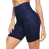 NHNKB Mallas deportivas para mujer, mallas 3/4, para fitness, yoga, deporte, atletismo, correr, entrenamiento, jogging, pantalones, 0111a-azul marino, M