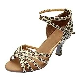 97 zapatos mujer zapatos moda danza salón baile baile baile sandalias mujer sandalias latino baile compatible con zapatos de moto mujer 39, beige, 35 EU