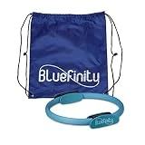 Bluefinity Aro Pilates, Anillo Ejercicio, Yoga, Resistencia, Deporte, Fitness, Plástico Reforzado, 1 Ud, 39 cm, Turquesa, Adultos Unisex, Negro
