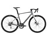 KABON Bicicleta de Carretera de Carbono, 700C Bicicleta de Carreras de Carbono con Freno de Disco Shimano 105 de 22 velocidades para Hombres y Mujeres