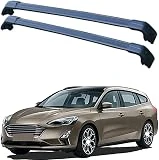 2 Piezas Coche Bacas Barra Transversal para Ford Focus 5dr Estate 2018-2022, Barras Techo Alumini Techo Portador De Equipaje Transversales Barra