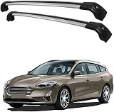 2 Piezas Coche Bacas Barra Transversal para Ford Focus 5dr Estate 2018-2022, Barras Techo Alumini Techo Portador De Equipaje Transversales Barra