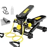 NOALED Máquina elíptica Máquina elíptica Paso a Paso Mini Paso a Paso Máquina de Escalera para Ejercicios en Interiores Acción de torsión Paso a Paso Equipo de Ejercicios silenciosos con Monitor LCD