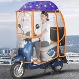 Toldo Transparente para Coche Eléctrico Completamente Cerrado, Scooter De Movilidad, Cubierta para Viento, Lluvia, Coche Eléctrico, Previene Paraguas, Cubierta Universal para Parasol,B