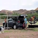 Portaequipajes Trasero para vehículos recreativos, Equipaje Compacto, Equipado con Cajas para Equipos y portabicicletas, Gran Capacidad de Carga, para Viajes de Campamento