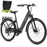 DERUIZ Ebike 28'' Bicicleta electrica Urbana Bici eléctrica Ciudad Bicicleta Carretera bafang 250w bateria Bicicleta 48V 13.4Ah Moto eléctrica Adulto