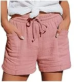 Dralofao pantalon vaquero corto mujer Pantalón Deporte Mujer pantalones cortos mujer amazone basic para Mujer Pantalón Deporte Suelto y Cómodo Corto Pantalones Chandal de casa Correr Yoga Gimnasio Dep