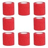 Vendaje cohesivo 5cm 8 Rolls vendas autoadhesivas Cinta de vendaje transpirable Vendaje autoadhesivo elástico atlético para lesiones deportivas, muñeca, rodilla, esguinces de tobillo e hinchazón