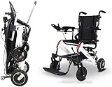 Sillas de Ruedas Luz Inteligente Plegable automático Silla de Ruedas eléctrica Discapacitados Ancianos Scooter Silla Plegable de Aluminio Potencia