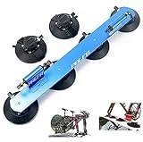 Yajun Portabicicletas con Ventosa Baca Techo para Bicicleta Aluminio Estante De Transporte Montaje Coche Piezas De Bicicleta,Blue-2