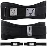 Jag Cinturon Lumbar Gimnasio Hombre - Mujeres Cinturon Powerlifting con Bloqueo Automático Incluye Correas De Levantamiento De Pesas para Entrenamiento, Powerlifting Y Deadlift Squat