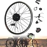 ATSUKO 48V 1000W E-Bike 20'/24'/26'/27.5'/28'/29'/700C Kit de Conversión de Rueda Trasera, Motor de Cubo sin Escobillas de Rueda con Pantalla,CassetteFlywheel-700C