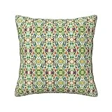 KWQDOZF Tucanes Loro Palmera Hojas Romántica Torre De París Bicicleta Fundas De Almohada Decorativas para Sofá Juego Cuadrado Funda De Cojín para Sofá Dormitorio Sofá Coche 20 X 20 Pulgadas