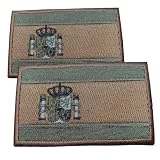 TACTIC.W Dos Parches Mochila Militar Velcro Parche Táctico Bandera España Bordada para Mochila Crossfit Ropa Airsoft Parche Velcro Mochila Táctica Militar Cross Training 2 unidades 8x5 cm