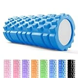 unycos - Rodillo para Masajes Musculares, Cilindro de Gomaespuma para Fitness, Terapia con Foam Roller Ultraligero, Herramienta de Automasaje para Mayor Recuperación y Flexibilidad (Azul Oscuro)