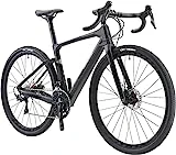 KOOTU Bicicleta de Carretera de Carbono, Bicicleta de Gravel 700C para Hombre, Bicicleta de Carretera de Fibra de Carbono con Freno de Disco y Neumático Contineltal 105 R7000 22S