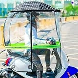 Cubierta para Lluvia para Motocicleta, Paraguas para Automóvil, Toldo Impermeable para Automóviles Eléctricos, Scooters De Movilidad, Cubierta Impermeable para Automóvil con Batería,Negro,B
