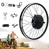 ATSUKO Kit de Conversión de Bicicleta Eléctrica 48V 1000W Motor de Cubo sin Escobillas de Rueda Giratoria Trasera, con LED Dispaly Bicycle Cycling Engine,SpinningFlywheel-20