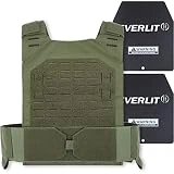 EVERLIT Chaleco con peso ajustable de 14 libras/20 libras, peso incluido, para entrenamiento de peso corporal, fitness, entrenamiento, correr, para hombres y mujeres (verde OD, 18 libras)