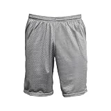 TOPKEAL Pantalones cortos de malla para hombre, transpirables, de secado rápido, sueltos, rectos, de cinco puntos, para entrenamiento de baloncesto, correr, fitness, deporte, pantalones cortos para