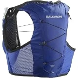 Salomon Active Skin 4 Chaleco Hidratación Trail Running, Trekking y Senderismo, Para Hombre y Mujer, Incluye Botella Blanda (2x500ml), Azul, Large