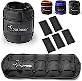 Sportneer - Juego de 2 Pesas para Tobillo y muñeca (454 g hasta 3,18 kg), Color Negro