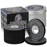 Bighorn Athletics Pro Series Jiu-Jitsu, 8 rollos con soporte de estaño, resistencia mejorada, sin residuos (0.3 pulgadas, negro)