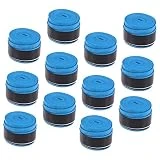 Outanaya 12 Piezas De Empuñaduras De Fricción para Protector De Sobregrips Agarre Absorbente Cinta De Envoltura De Anillo Súper Cinturón De Tenis para Hockey Aire