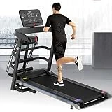 ROLTIN Cinta de Correr, Pequeño Equipo Plegable de Fitness para el hogar, Cinta de Correr Súper Ancha de 56 cm, Tabla de Correr Suave Absorbente de Golpes de Alta Densida