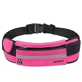 Riñonera Neopreno Deportiva Running Unisex Impermeable con Tiras Reflectantes, Compartimento para Botella Agua y Correa Ajustable, Bolsillo para Smartphone iPhone, Samsung, Xiaomi, Huawei, OPPO