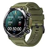GaWear Reloj Inteligente Hombre,Smartwatch Hombre 1.39'HD Pantalla Táctil Completo Reloj Inteligente con Llamadas Pulsómetro Presión Arterial,Monito de Sueño,Podómetro Pulsera Reloj Android iOS(Verde)