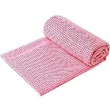 Toalla Yoga Antideslizante para Colchoneta, Toalla Yoga Hot Grande para Esterilla Yoga, Toalla de Microfibra con Bolsa de Transporte para Pilates, Bikram