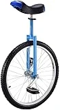 ELzEy Monociclo con Ruedas, Bicicleta con Ruedas con neumáticos de butilo, Deportes al Aire Libre y Fitness, Bicicleta equilibrada de una Sola Rueda, Bicicleta acrobática (Size : BLU)