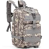PiliStar Mochilas Militares Tácticas, 30L Gran Capacidad Mochila Crossfit, Molle Mochila de asalto Plegable Impermeable Supervivencia, Para senderismo, Camping, Gimnasio y Deportes Al aire Libre