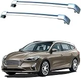 2 Piezas Coche Bacas Barra Transversal para Ford Focus 5dr Estate 2018-2022, Barras Techo Alumini Techo Portador De Equipaje Transversales Barra