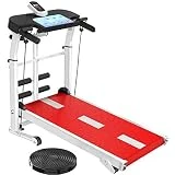 Cintas de Correr, Cinta de Correr mecánica Plegable Pantalla LED Absorción de Golpes Silencio Máquina para Caminar mecánica Equipo de Ejercicios