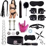 TKLIFE Portable Pilates Bar Set with Resistance Band, Pilates Bar for Home Gym to Support Total Body Workout, Black (C-99)