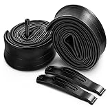 Duendhd 2 Piezas 27,5 Pulgadas 1,75/2.125 NeumáTico Interior de Bicicleta, Tubo Interior de Bicicleta de MontañA con VáLvula, con 2 Piezas Palancas de NeumáTicos