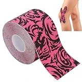 Waterpro - Vendaje adhesivo elástico, estampado de camuflaje, parche muscular, cinta deportiva de kinesiología, cinta de kinesiología, tela médica
