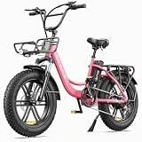 ENGWE Bicicleta eléctrica L20 de 20 pulgadas, 7 velocidades, para hombre y mujer, batería de litio de 48 V y 13 Ah para un largo alcance de hasta 90 millas