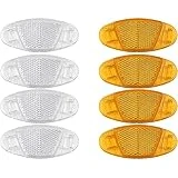 8 Piezas Bicicletas Reflectantes de radios Reflectantes Kit de reflectores Delanteros y Traseros Reflectores de radios de Bicicleta para Bicicleta de montaña Decoración de Bicicleta de Carretera