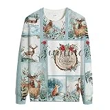 Men Sports Shirt Christmas 3D Print Men Long Sleeve Sweatshirt Autumn and Winter Unique Creative Patterns Men Pullovers TD-24 M