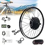 ATSUKO Kit de Conversión de Bicicleta Eléctrica de 48V 1000/1500W 20'/24'/26'/27.5'/28'/29'/700C Kit de Conversión de Motor de Bicicleta de la Rueda Trasera Ebike,SpinningFlywheel-700C