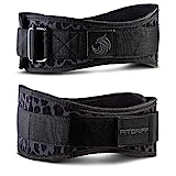 Fitgriff Cinturon Lumbar Gimnasio V2 - Cinturón de Powerlifting, Gym, Lastre Dominadas, Halterofilia, Crossfit, Levantamiento Pesas, Musculacion - Mujeres y Hombres (Leopardo, M)