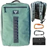 Free Fit Unlimited - Mochila Crossfit - Canvas Loneta Impermeable - Mochila Deporte, Viaje, Gimnasio, Trekking, Cabina Avion - Capacidad de 25L (Verde)