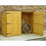 Shire - Cobertizo de madera para bicicleta (6 x 3)