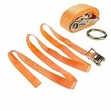 Paquete de 2 Correas de Amarre para Motocicleta con Correa de trinquete, Correa de 10,000 LB, Resistencia a la Rotura, 2'' x 10', amarres sin Fin de Servicio súper Pesado