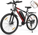 VARUN 27.5' Bicicleta Electrica de Montaña, Bici electrica Hombres y Mujeres con App, Motor 250W, Batería 48V13Ah Li-Ion, Shimano 21 Speed, Kilometraje 50-100KM