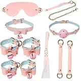 EVANEM Kit de Ejercicios de Pilates B-D-S-M Herramientas de Entrenamiento Accesorios - 8 Piezas (Rosa)